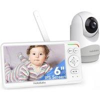 HELLOBABY HB6260 6 LCD Display Baby Monitor - White