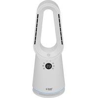 RUSSELL HOBBS RHCBLDL3IN1 Hot & Cool Bladeless Tower Fan - White, White