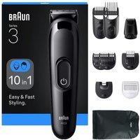 BRAUN Series 3 AIO3560 10-in-1 Trimmer - Black, Black