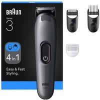 BRAUN BRAAIO3500 All-in-One Trimmer Kit - Grey, Silver/Grey