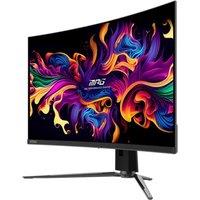 MSI MPG 321CURX 4K Ultra HD 32" Curved QD-OLED Gaming Monitor - Black, Black