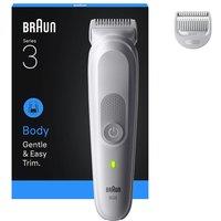 BRAUN Series 3 BRABG3500 Wet & Dry Body Groomer - Grey, Silver/Grey