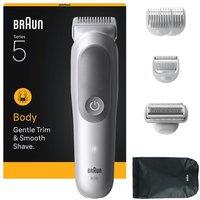 BRAUN Series 5 BG5550 Wet & Dry Body Groomer - Grey, Silver/Grey