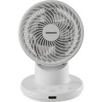 DAEWOO COL1638GE Portable 8 Desk Fan - White, White