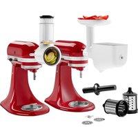 KITCHENAID 5KSM2FPPC Omnifood Grinder & Strainer Kit, White,Red
