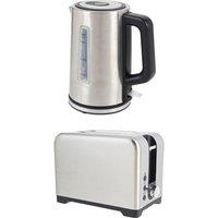 SALTER COMBO-9764 Jug Kettle & 2-Slice Toaster Bundle - Silver, Silver/Grey