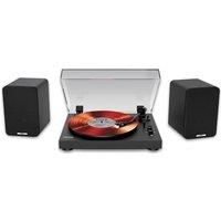 MIXX Analog System 5 MAS-05-BK-488 Belt Drive Turntable with Speakers - Black, Black