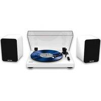 MIXX Analog System 5 Belt Drive Turntable with Speakers - White, White