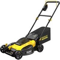 STANLEY Fatmax V20 Cordless Rotary Lawn Mower - Yellow & Black