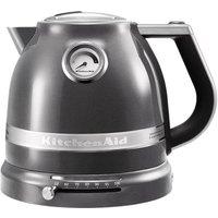 KITCHENAID Artisan Variable Temperature 5KEK1522BMS Jug Kettle - Medallion Silver, Silver/Grey,Black