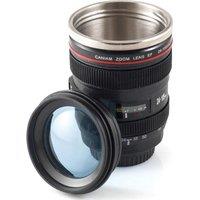 RED5 Camera Lens Travel Mug, Black