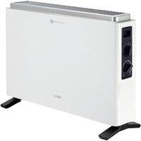 LOGIK L20CHW25 Convector Heater - White & Black, Black,White