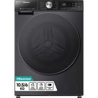 HISENSE 5S Series Auto Dosing WD5S1045BB WiFi-enabled 10.5 kg Washer Dryer - Black, Black
