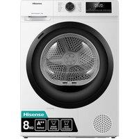 Hisense 1Q Series DH1Q802BW2 8 kg Heat Pump Tumble Dryer - White, White