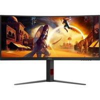 AOC CU34G4Z Wide Quad HD 34" Curved VA Gaming Monitor - Black, Black