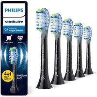 PHILIPS Sonicare HX9045/88 C3 Premium Plaque Defence Toothbrush Head - Pack of 5, Black