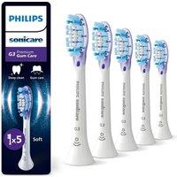 PHILIPS Sonicare HX9055/87 G3 Premium Gum Care Toothbrush Heads - Pack of 5, White