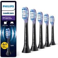PHILIPS Sonicare HX9055/88 G3 Premium Gum Care Toothbrush Heads - Pack of 5, Black