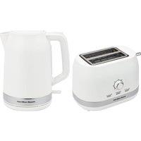 HAMILTON BEACH Ella Breakfast Jug Kettle & 2-Slice Toaster Bundle - White, White