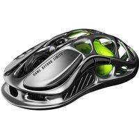 GRAVASTAR Mercury M1 Pro RGB Optical Gaming Mouse, Silver/Grey