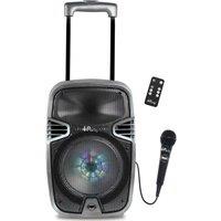 LEXIBOOK iParty K8250 Portable Bluetooth Speaker - Silver & Black, Black,Silver/Grey