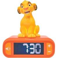 Lexibook Disney Classics Nightlight Alarm Clock - Simba, Orange