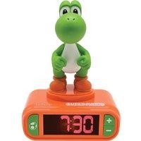 Lexibook Nightlight Alarm Clock - Super Mario Yoshi, Green,Orange