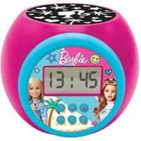 LEXIBOOK Projector Alarm Clock - Barbie, Pink,Blue