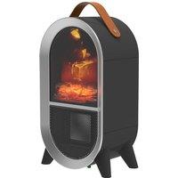 Smartair Glow Heat Portable Fan Heater - Black, Black