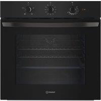 INDESIT Click&Clean IO 233 B UK Electric Oven - Black, Black