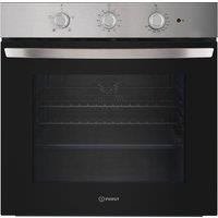 INDESIT Click&Clean IO 233 X UK Electric Oven - Stainless Steel, Stainless Steel