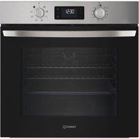 INDESIT Turn&Go IO 253 X UK Electric Oven - Black, Silver/Grey