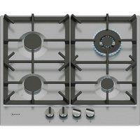 NEFF N70 T26CIH8N0 60 cm Gas Hob - Stainless Steel, Stainless Steel