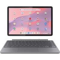 LENOVO Duet 10.95" 2 in 1 Chromebook - MediaTek Kompanio 838, 128 GB eMMC, Grey, Silver/Grey