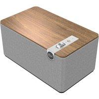 KLIPSCH The Three Plus Bluetooth Speaker - Walnut, Silver/Grey,Cream