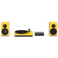PRO-JECT Colourful Audio System E Belt Drive Bluetooth Turntable - Satin Golden Yellow, Yellow