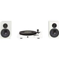 Pro-Ject Juke Box E1 Belt Drive Bluetooth Turntable & Speakers - White, White