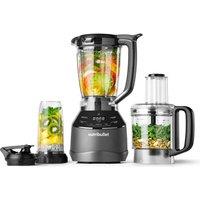 NUTRIBULLET Triple Prep System Blender - Dark Grey, Clear,Silver/Grey