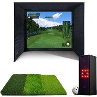 SIMSPACE SST/002 Golf Enclosure - 3 x 1.5 x 2.5 m, Black