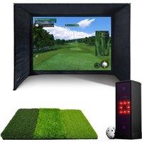 SIMSPACE SST/003 Golf Enclosure - 3.6 x 1.5 x 2.5 m, Black