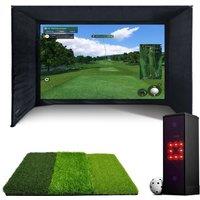 SIMSPACE SST/004 Golf Enclosure - 4 x 1.5 x 2.5 m, Black
