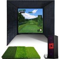 SIMSPACE SST/005 Golf Enclosure - 3 x 3 x 3 m, Black