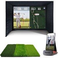 SIMSPACE SRT/003 Golf Enclosure - 3.6 x 2.5 x 1.5 m, Black