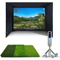 SIMSPACE SRTP/003 Golf Enclosure - 3.6 x 1.5 x 2.5 m, Black