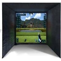 SIMSPACE SIM001 Golf Enclosure - 8?2? ft, Black