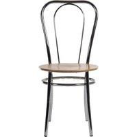 TEKNIK Bistro Deluxe Wooden Chair - Brown, Set of 4