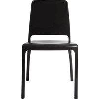 TEKNIK Clarity Polycarbonate Chair - Black, Set of 4