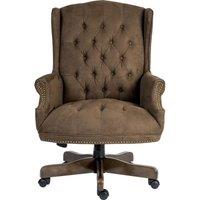 TEKNIK Chairman Fabric Tilting Executive Chair - Suede