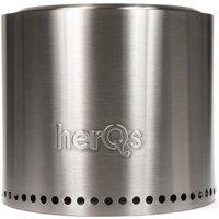 HERQS Smokeless Cozy Fire Pit - Silver