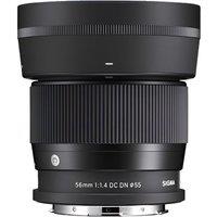 SIGMA Contemporary 56 mm f/1.4 DC DN Telephoto Prime Lens - for Canon, Black